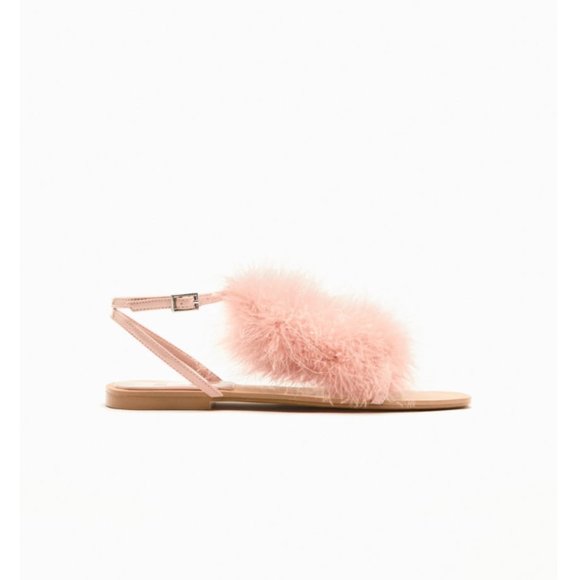 Zara Feather Sandals - Picture 4 of 7